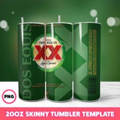 Dos Equis Beer Tumbler Wrap, 20oz Skinny Tumbler Wrap