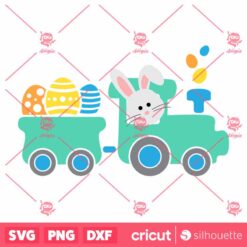 Easter Train With Eggs SVG Easter Truck SVG