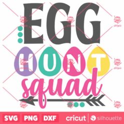 Egg Hunt Squad Girl SVG Easter SVG