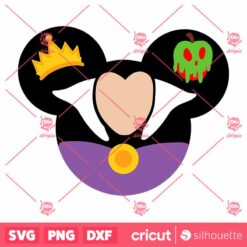 Evil Queen Mouse Head SVG Evil Queen SVG