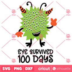 Eye Survived 100 Days SVG