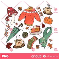 Fall Elements PNG Sublimation Design