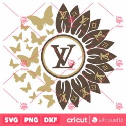 Flowers Louis Vuitton SVG Louis Vuitton Logo SVG