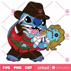 Freddy Krueger And Stitch SVG Stitch SVG