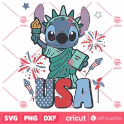 Funny Stitch Usa Statue Of Liberty SVG