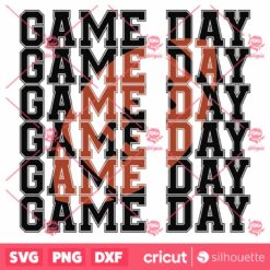 Game Day SVG Football Game Fan T Shirt Trendy Design SVG