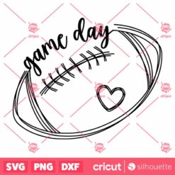 Game Day SVG Football Game Love T Shirt Design SVG