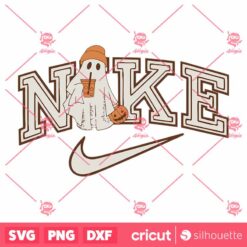 Ghost Boo Halloween Nike Logo SVG