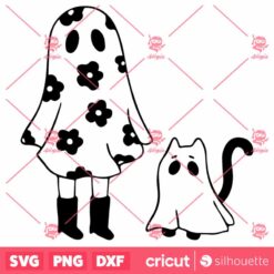 GhostCat GhostGirl SVG Halloween SVG