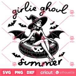 Girlie Ghoul Summer Witch SVG Summer Halloween SVG