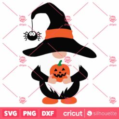 Gnome With Pumpkin SVG Halloween SVG