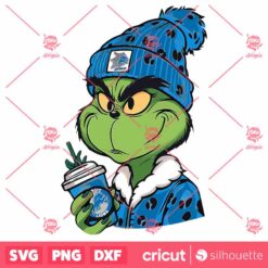 Grinch Boujee Detroit Lions SVG