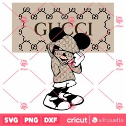 Gucci Logo SVG, Gucci SVG, Mickey Gucci Logo SVG, Fashion Logo SVG