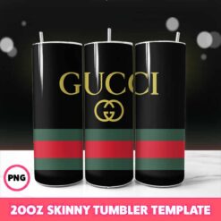 Gucci Luxury Brands Tumbler Wrap, 20oz Skinny Tumbler Wrap