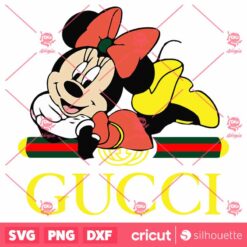 Gucci Minnie Disney SVG Gucci Brand Logo SVG