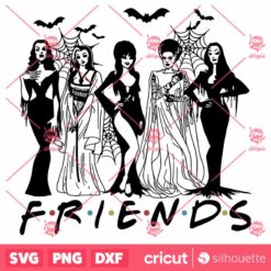 Halloween Friends SVG Elvira SVG