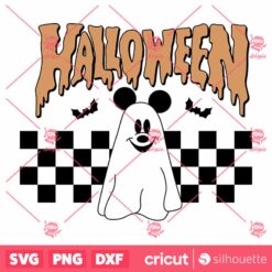 Halloween Mickey GhostSVG Retro Halloween SVG