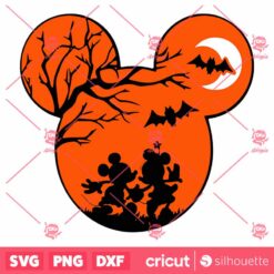 Halloween Mouse Head SVG Mickey Mouse SVG