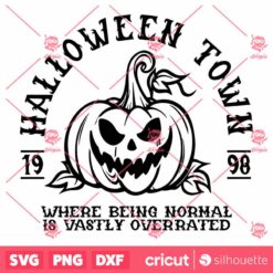 Halloween Town University SVG, Pumpkin Face SVG, Spooky Season SVG, Halloween SVG, Halloween Shirt SVG