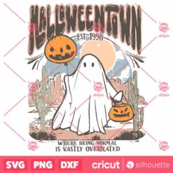 Halloweentown Est 1998 Ghost Pumpkin SVG