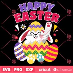 Happy Easter Egg SVG Easter Bunny SVG