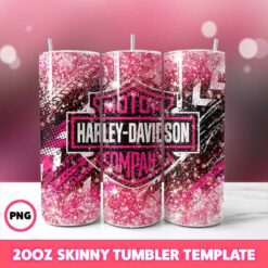 Harley Davidson Pinky Grungre Tumbler Wrap, 20oz Tumbler Wrap