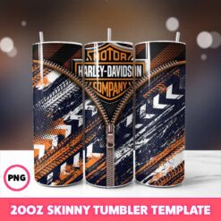 Harley Davidson Zipper Tumbler Wrap, 20oz Tumbler Wrap