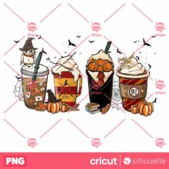 Harry Coffee Cups Halloween PNG Harry Potter Coffee PNG