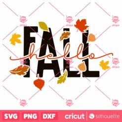 Hello Fall SVG Fall Season Quote SVG