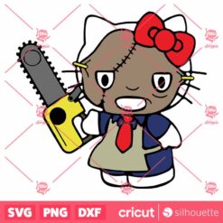 Hello Kitty Leatherface SVG Hello Kitty SVG