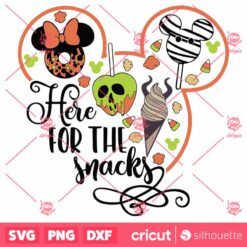 Here For The Snacks SVG Halloween SVG