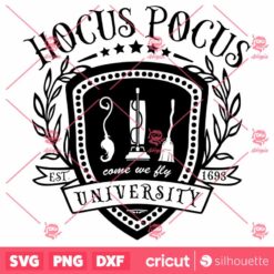 Hocus Pocus University SVG Sanderson Sisters T Shirt Bw Design SVG