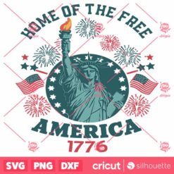 Home Of The Free The Statue Of Liberty SVG