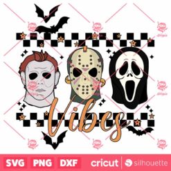 Horror Face Mask Vibes SVG Horror Face Mask SVG