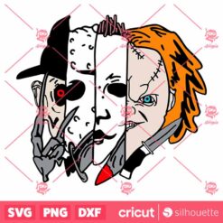 Horror Friends Face Halloween SVG Horror Friends Halloween SVG