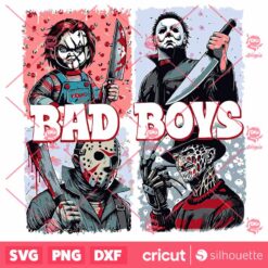 Horror Halloween Bad Boys Killer Friends SVG