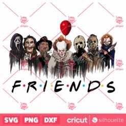 Horror Movie Friends PNG, Friends Halloween PNG, Horror Movies PNG, Friends PNG