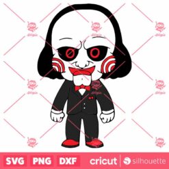 Horror Movie SVG, Chibi Horror Movie Characters SVG, Halloween Characters SVG