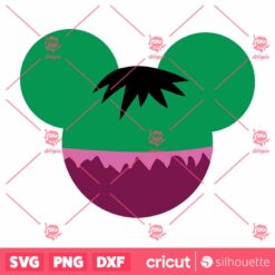 Hulk Mouse Head SVG Hulk SVG