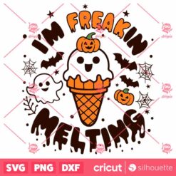 Im Freakin Melting Spooky Ice Cream Cone SVG