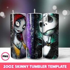 Jack And Sally Tumbler Wrap, 20oz Tumbler Design