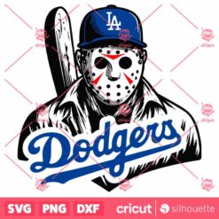 Jason Voorhees La Dodgers Baseball SVG