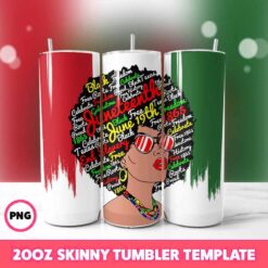 Juneteenth Black Woman Tumbler Wrap, 20oz Skinny Tumbler Wrap