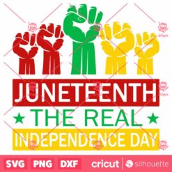 Juneteenth Real Independence SVG Juneteenth SVG