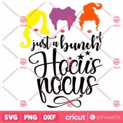 JustBunch Of Hocus Pocus Halloween SVG Horror SVG