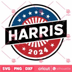 Kamala Harris 2024 SVG, Kamala Harris President 2024 SVG, Vote Democrat SVG