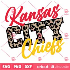 Kansas City Chiefs Leopard SVG Nfl Football Team T Shirt Design SVG