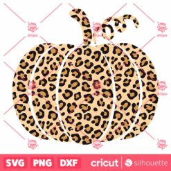 Leopard Print Pumpkin SVG Halloween Leopard Print Pumpkin SVG