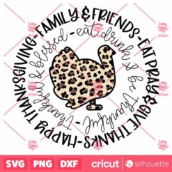 Leopard Turkey SVG Thanksgiving SVG