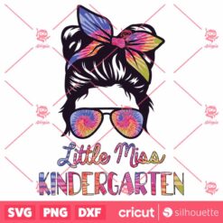 Little Miss Kindergarten Girls Back To School Daughter SVG